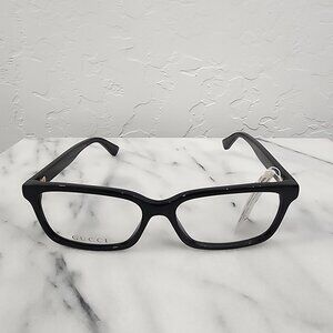 NWT GUCCI Womens Black Eyeglass Frames GG05158 No Case Retail $465
